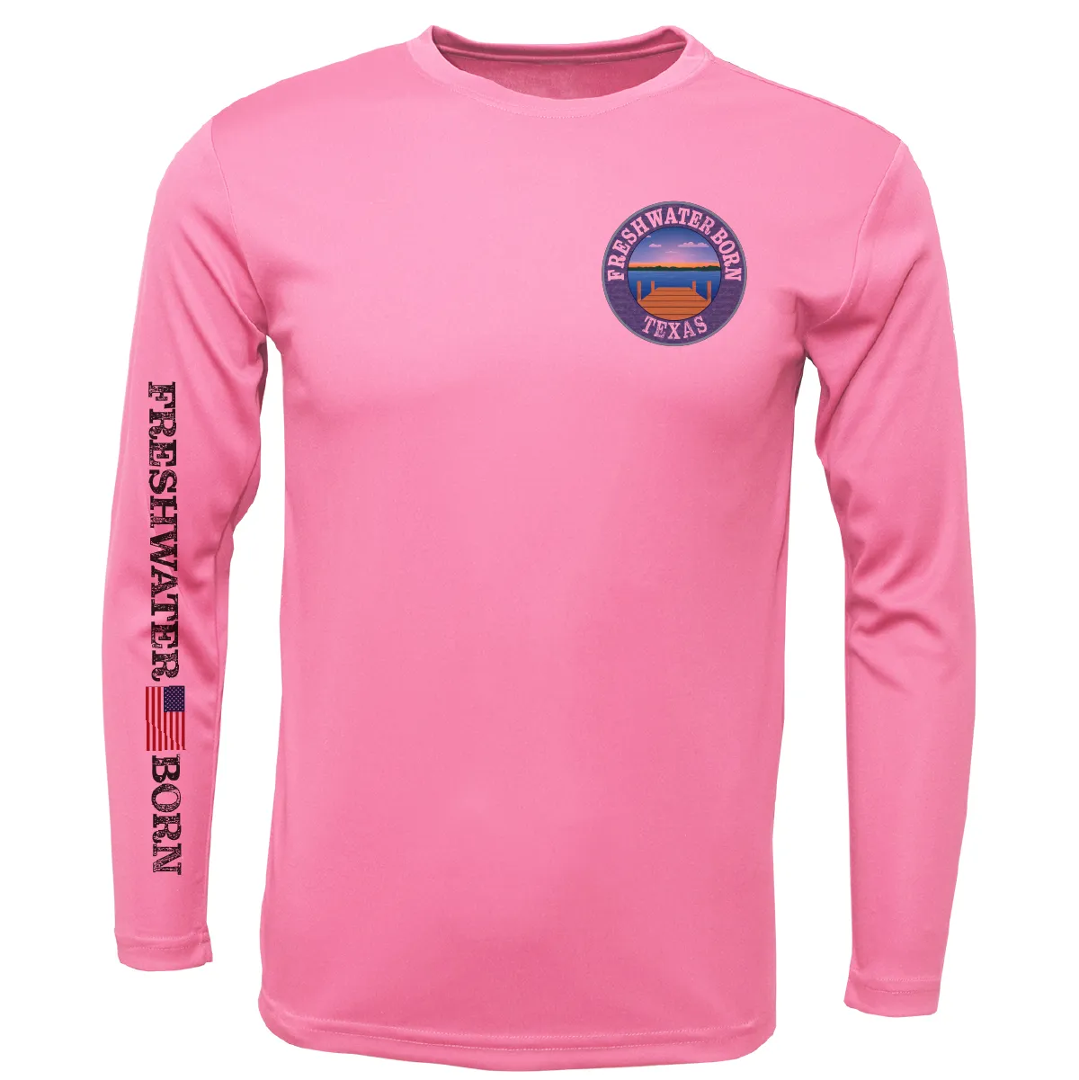 Texas Freshwater Born "Surrender The Booty" Girl's Long Sleeve UPF 50  Dry-Fit Shirt