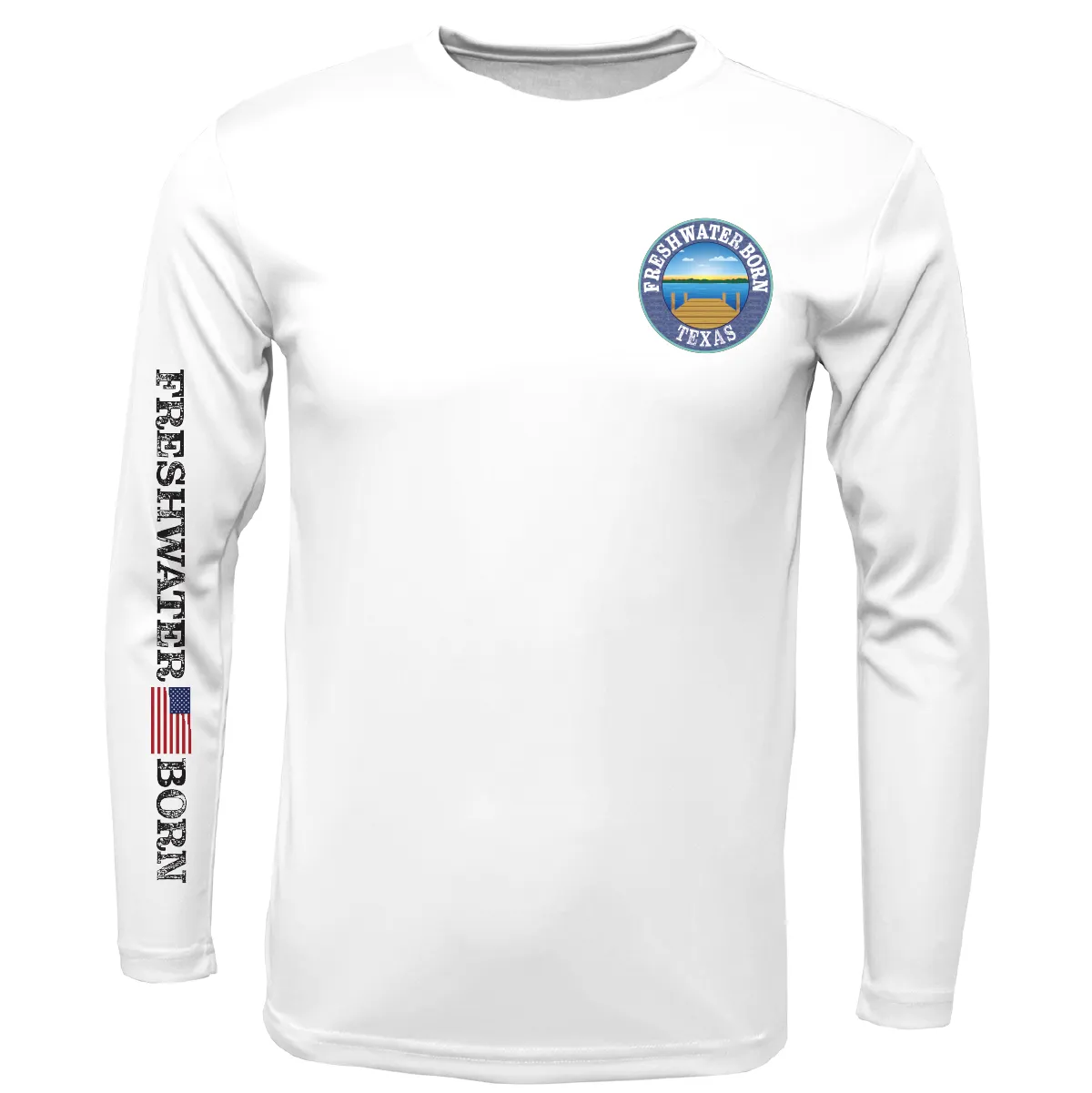 Texas Freshwater Born "Surrender The Booty" Girl's Long Sleeve UPF 50  Dry-Fit Shirt