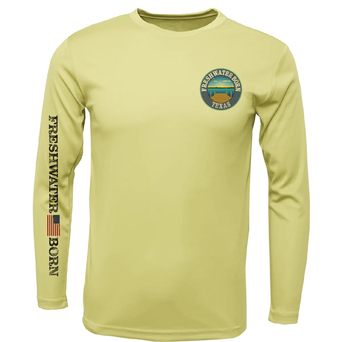 Texas Freshwater Born "Surrender The Booty" Girl's Long Sleeve UPF 50  Dry-Fit Shirt