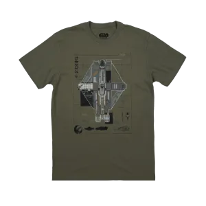 The Ghost Ship Blueprint Olive Tees