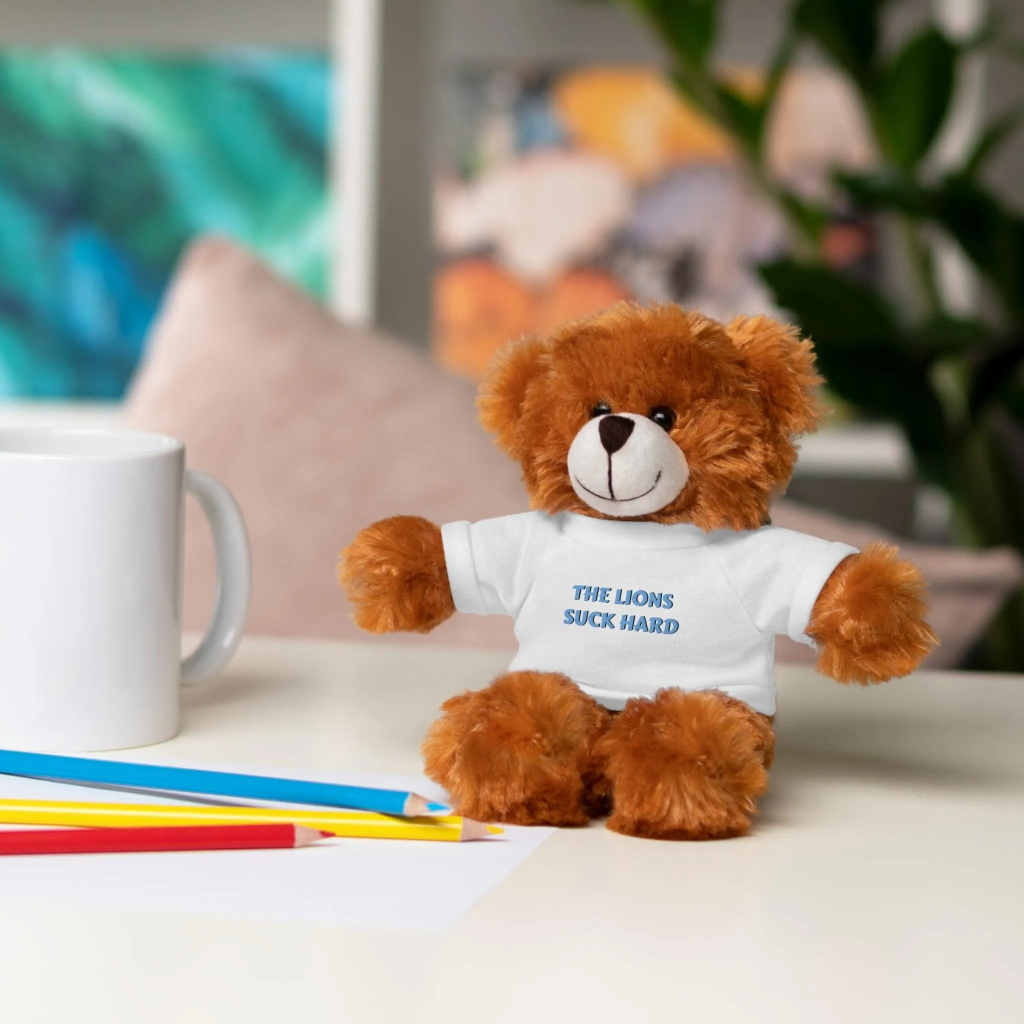 The Lions Suck Hard Stuffed Animals with Tee
