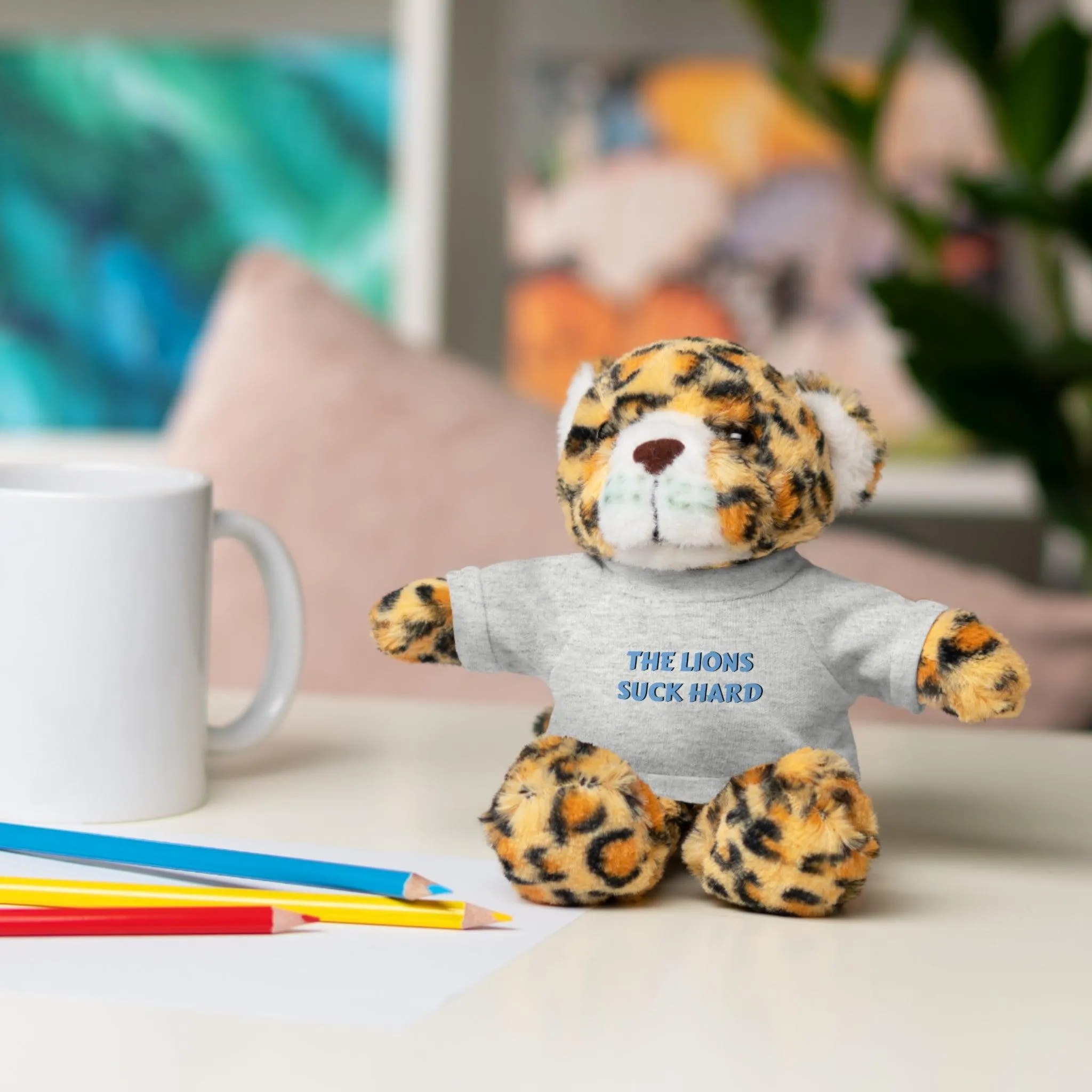 The Lions Suck Hard Stuffed Animals with Tee