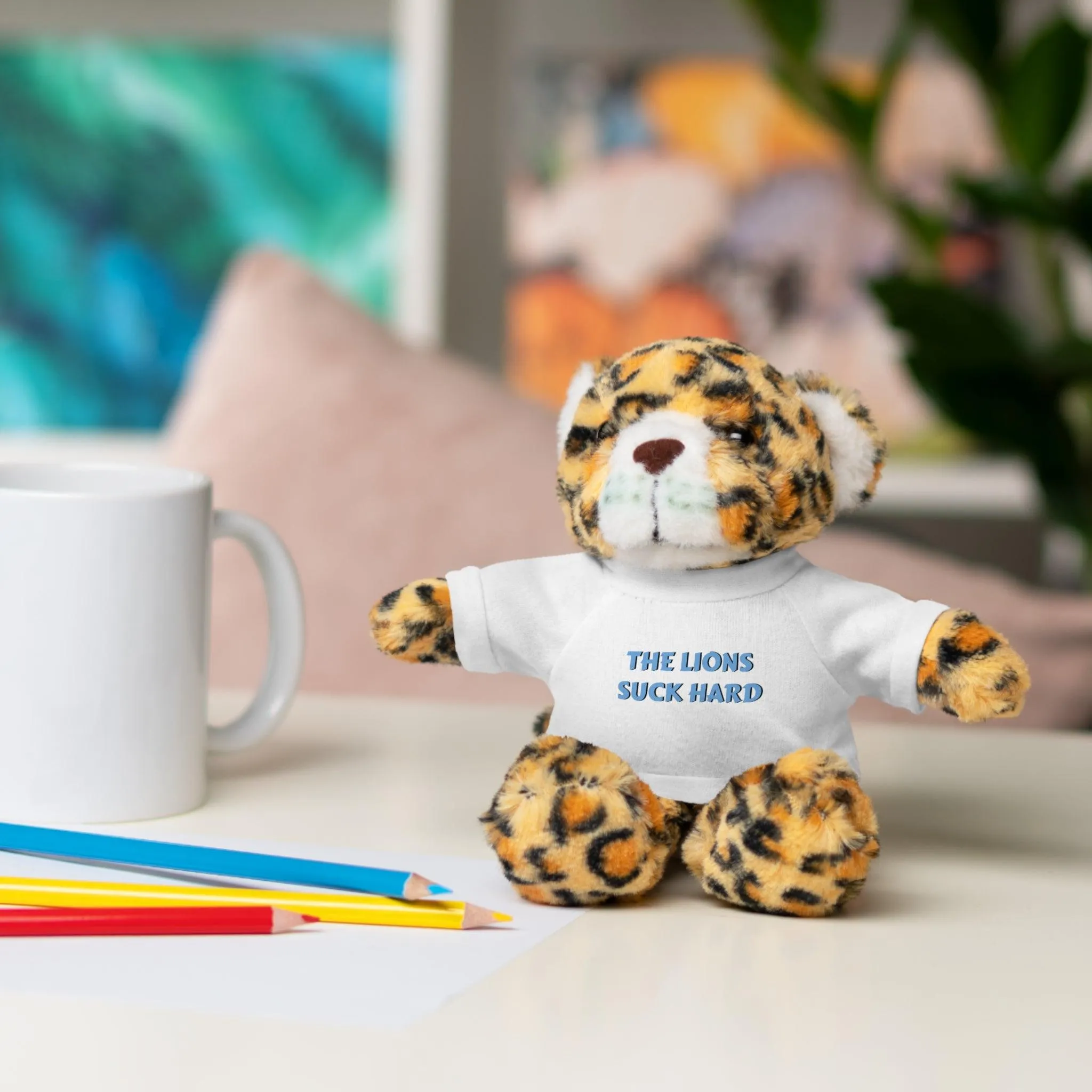 The Lions Suck Hard Stuffed Animals with Tee