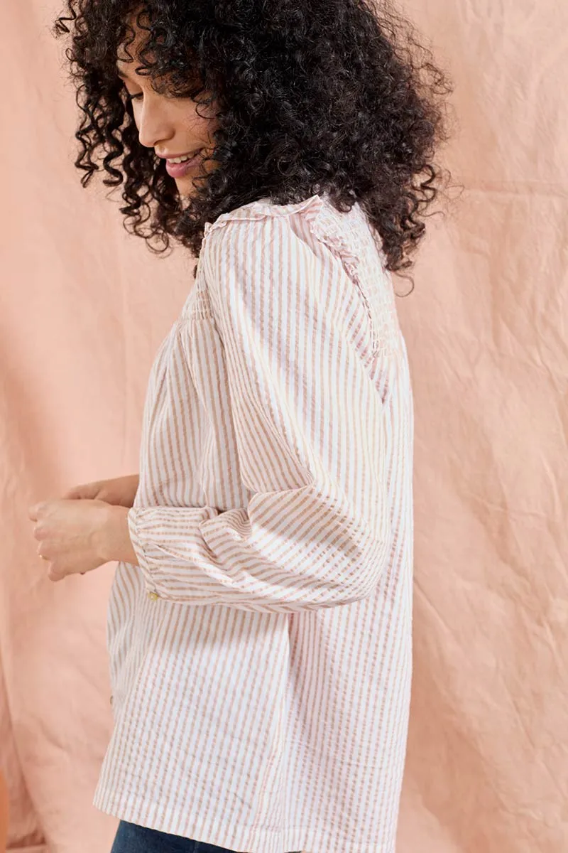 Tina Striped Yarn Dyed Top