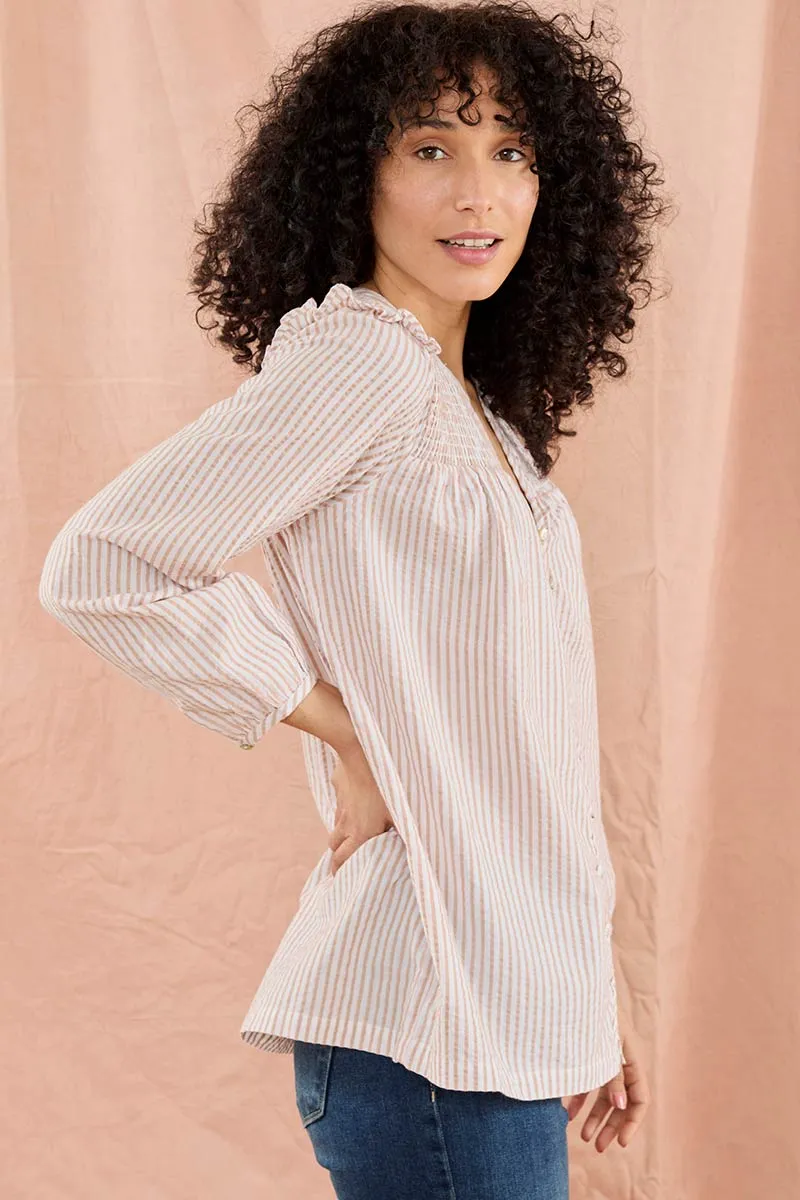 Tina Striped Yarn Dyed Top