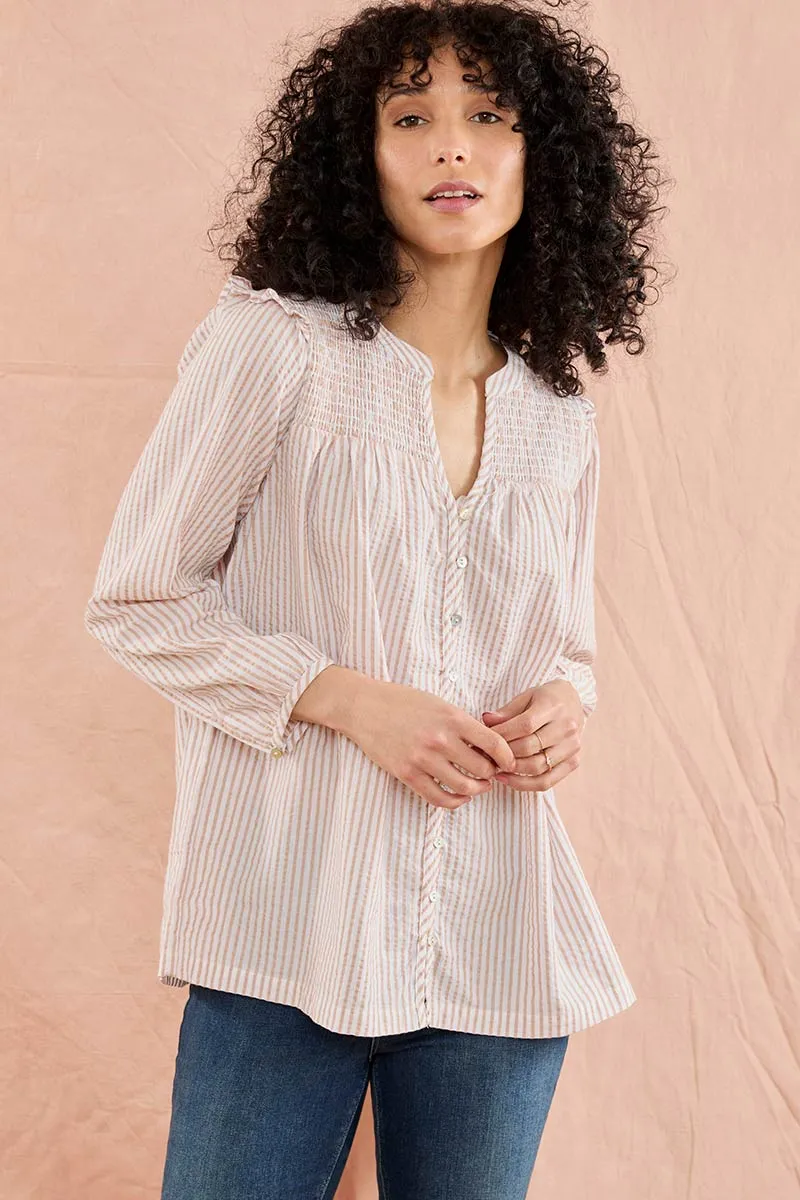 Tina Striped Yarn Dyed Top