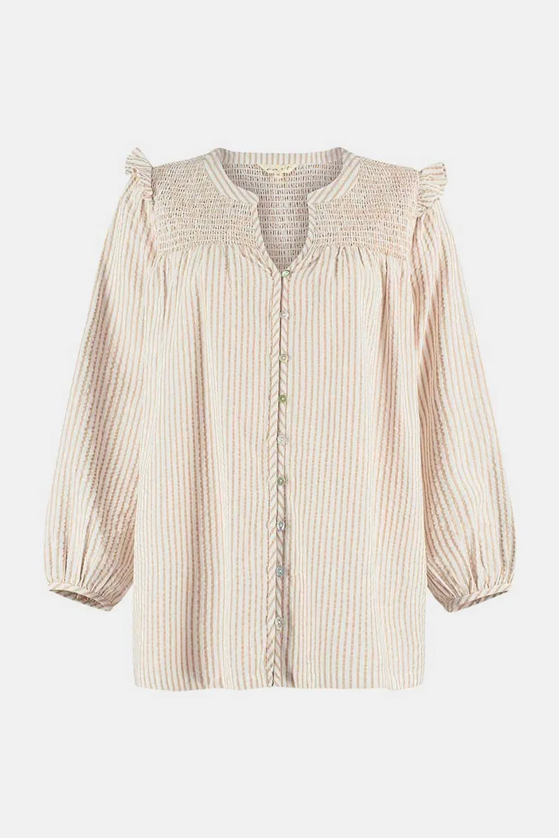 Tina Striped Yarn Dyed Top