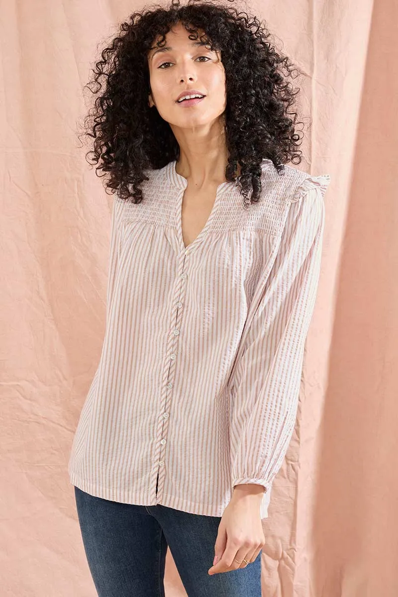 Tina Striped Yarn Dyed Top