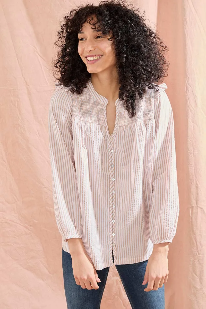 Tina Striped Yarn Dyed Top