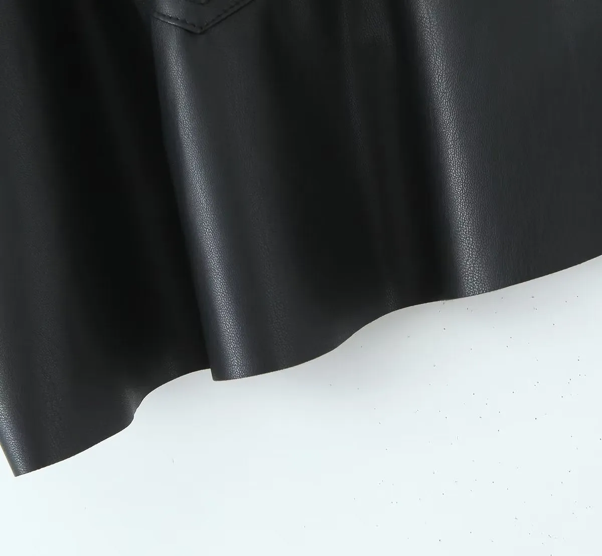 Trendy Faux Leather High Rise Skort – Autumn Winter Essential