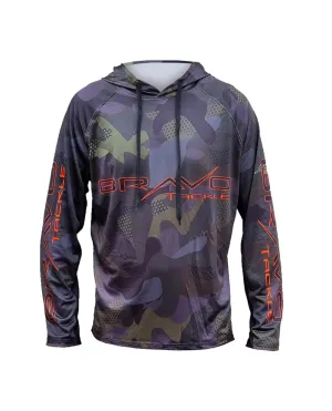 UPF50  Long Sleeve hooded Fishing Shirt