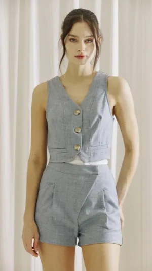 Urban Heathered Vest Blue