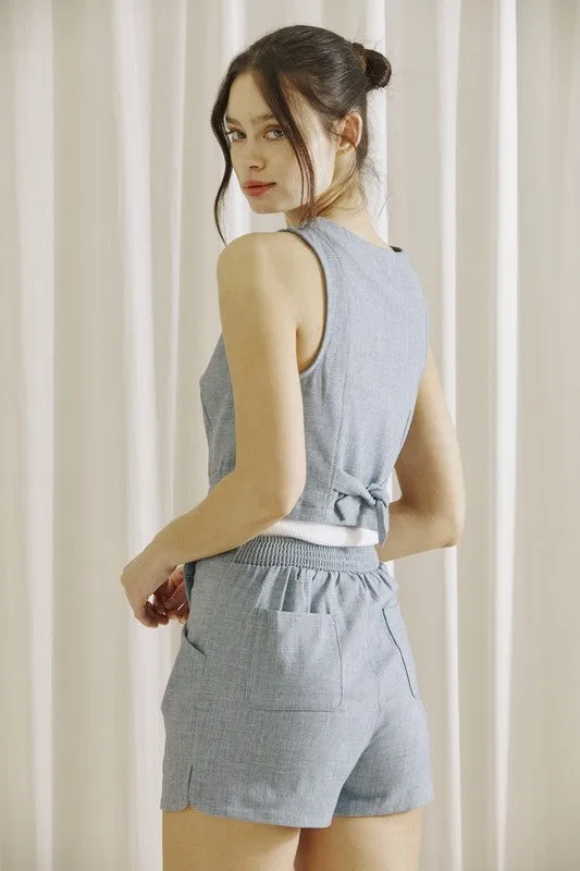 Urban Heathered Vest Blue
