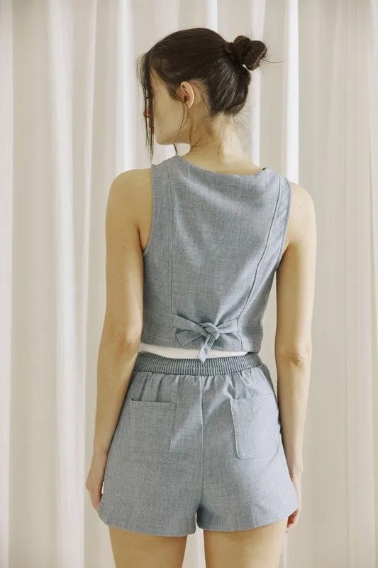 Urban Heathered Vest Blue