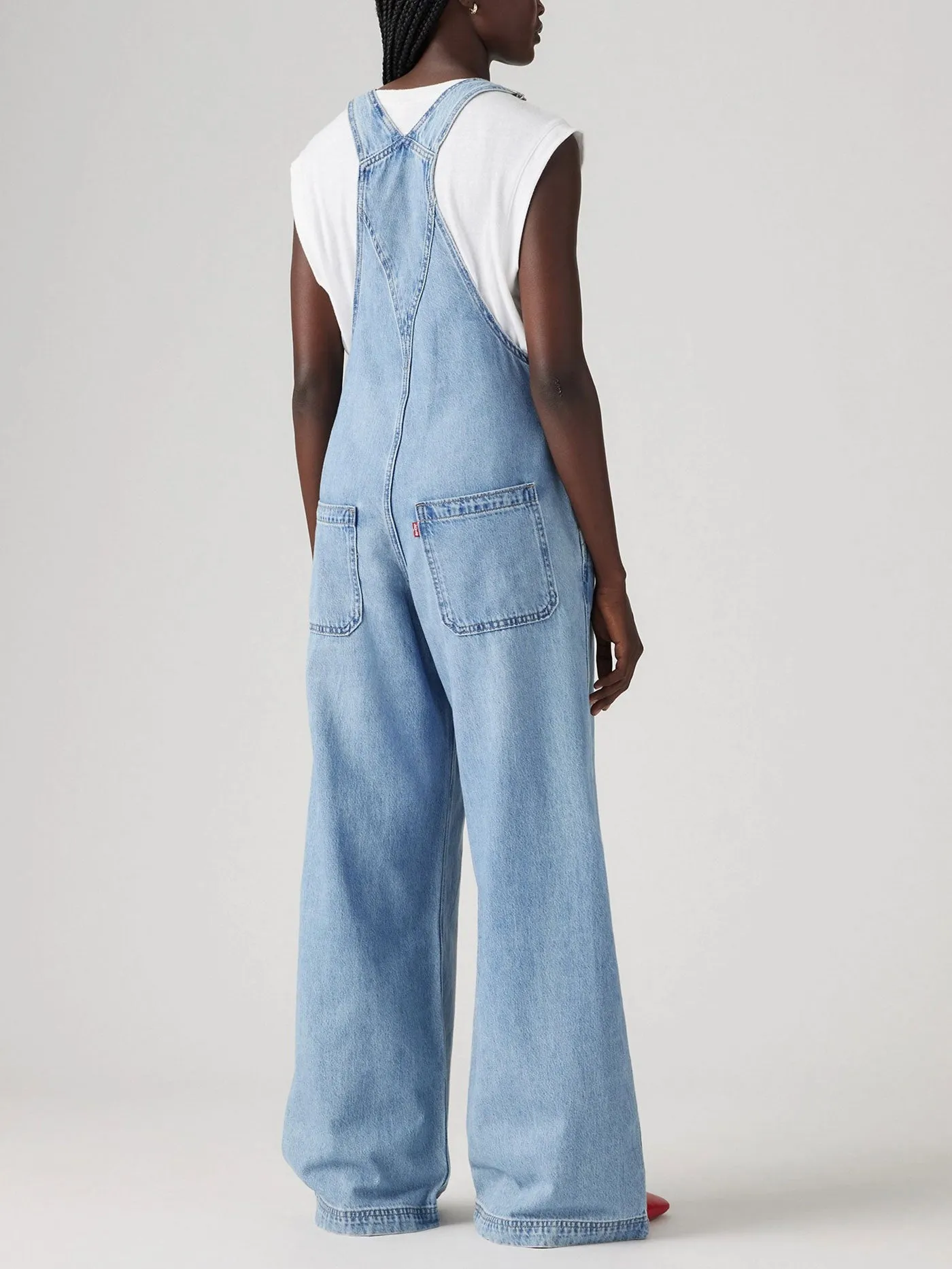 XL Overall Invested Indigo Jeans
