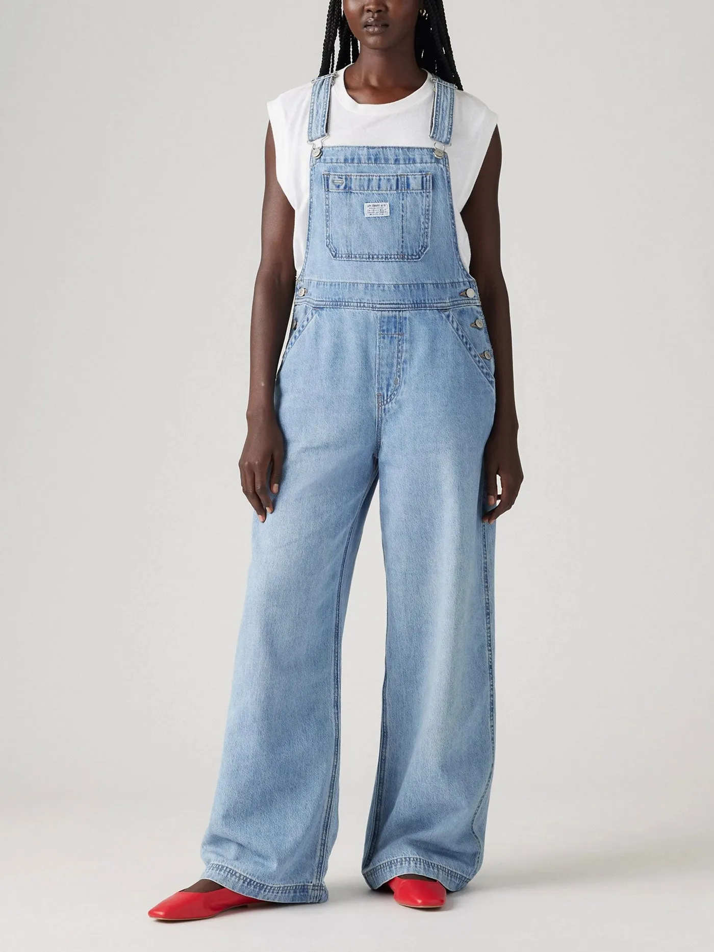 XL Overall Invested Indigo Jeans