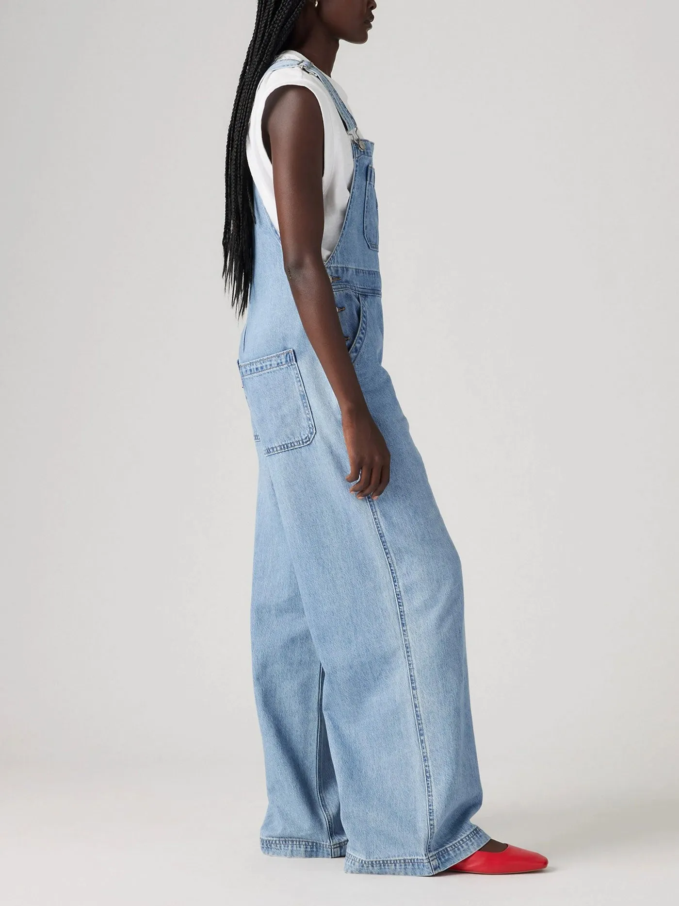 XL Overall Invested Indigo Jeans