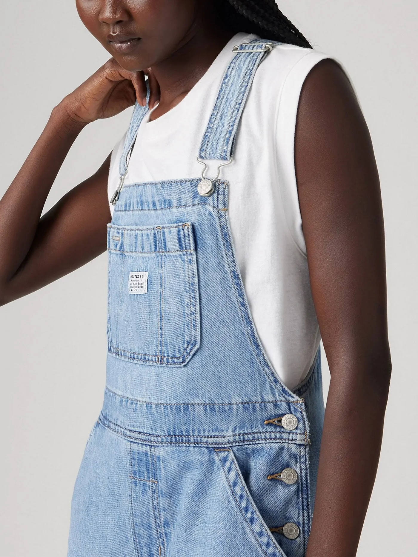 XL Overall Invested Indigo Jeans