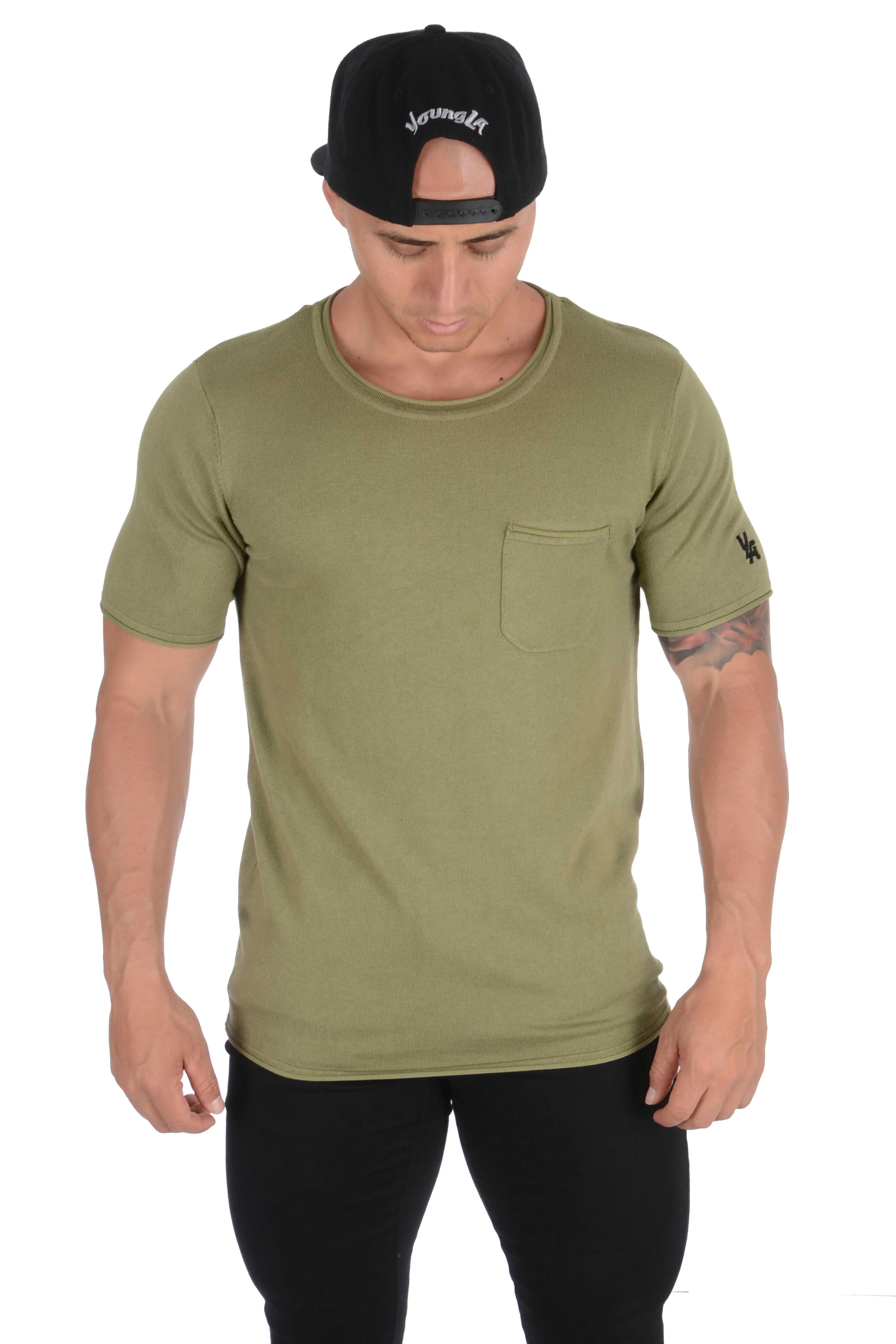 YoungLA Classic Knit Shirt with Pocket 407