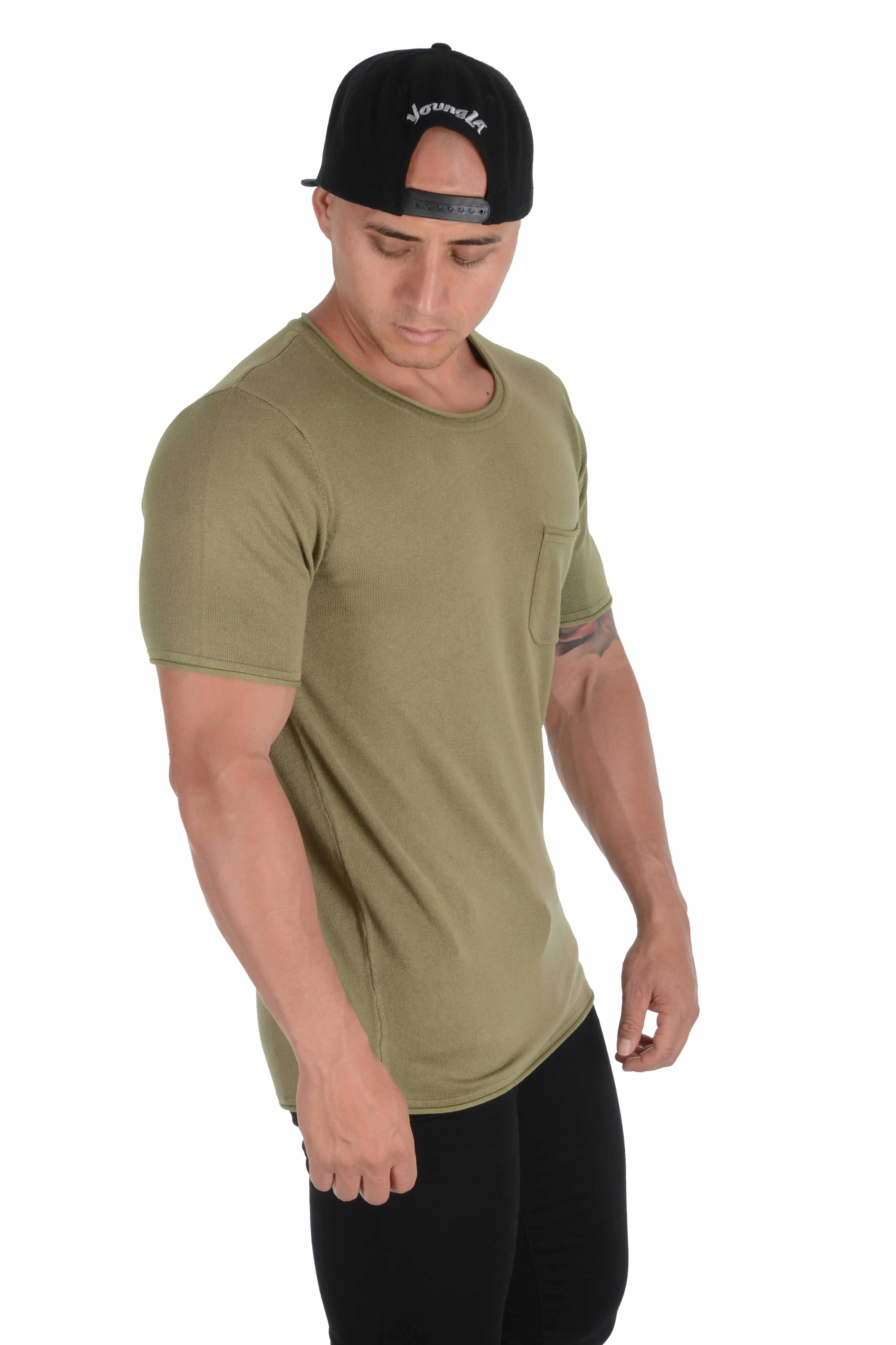 YoungLA Classic Knit Shirt with Pocket 407