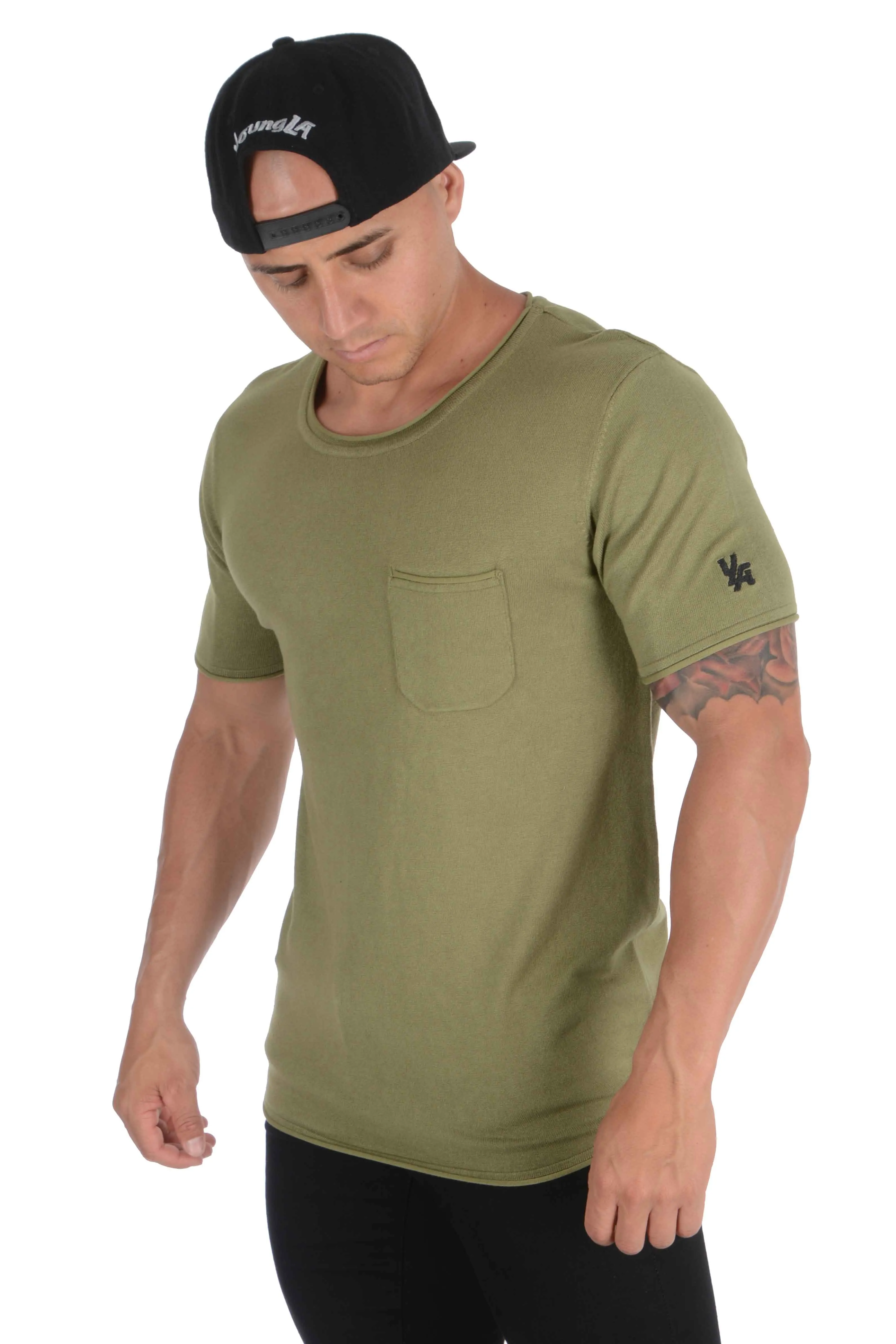 YoungLA Classic Knit Shirt with Pocket 407