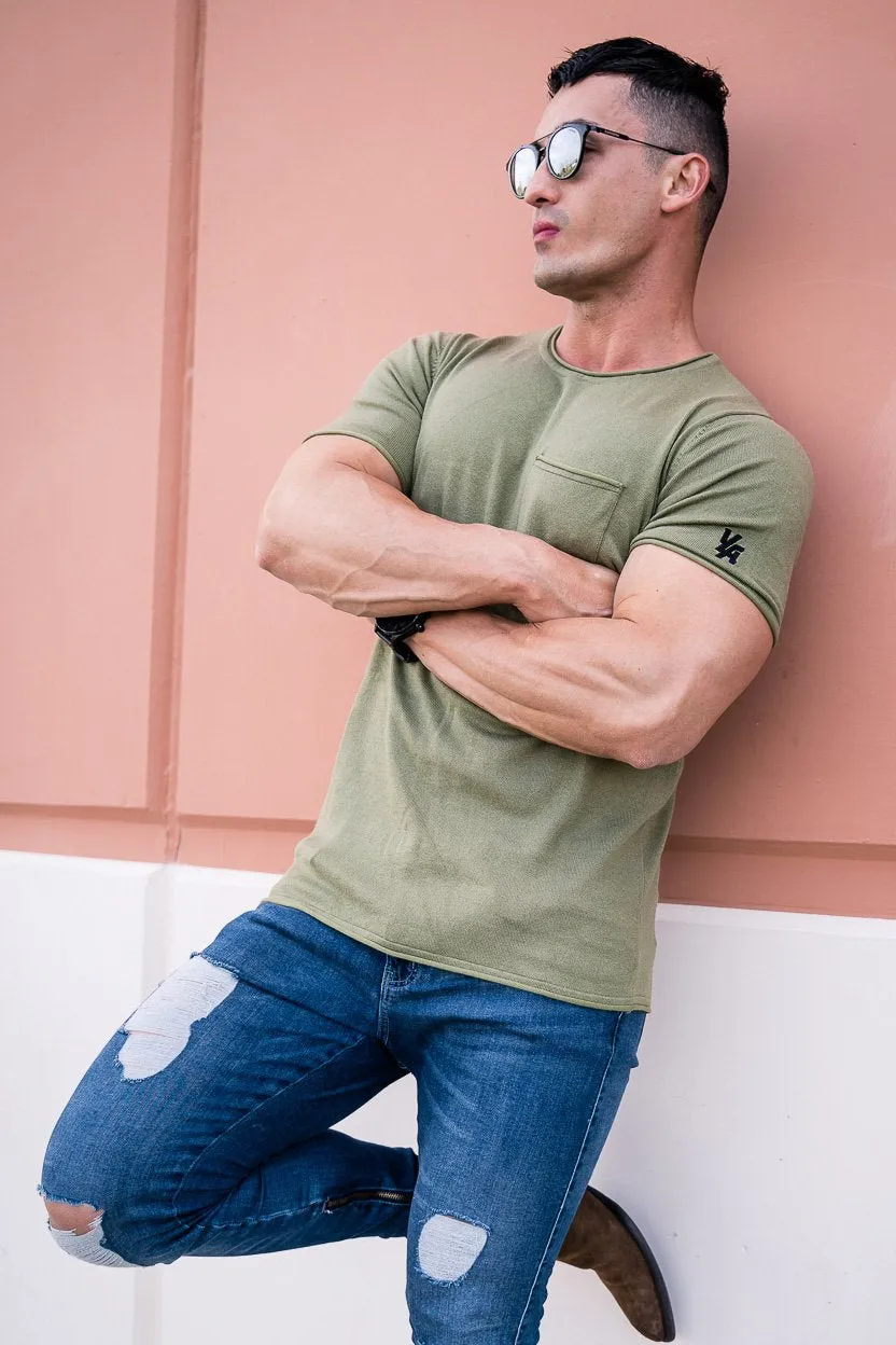 YoungLA Classic Knit Shirt with Pocket 407
