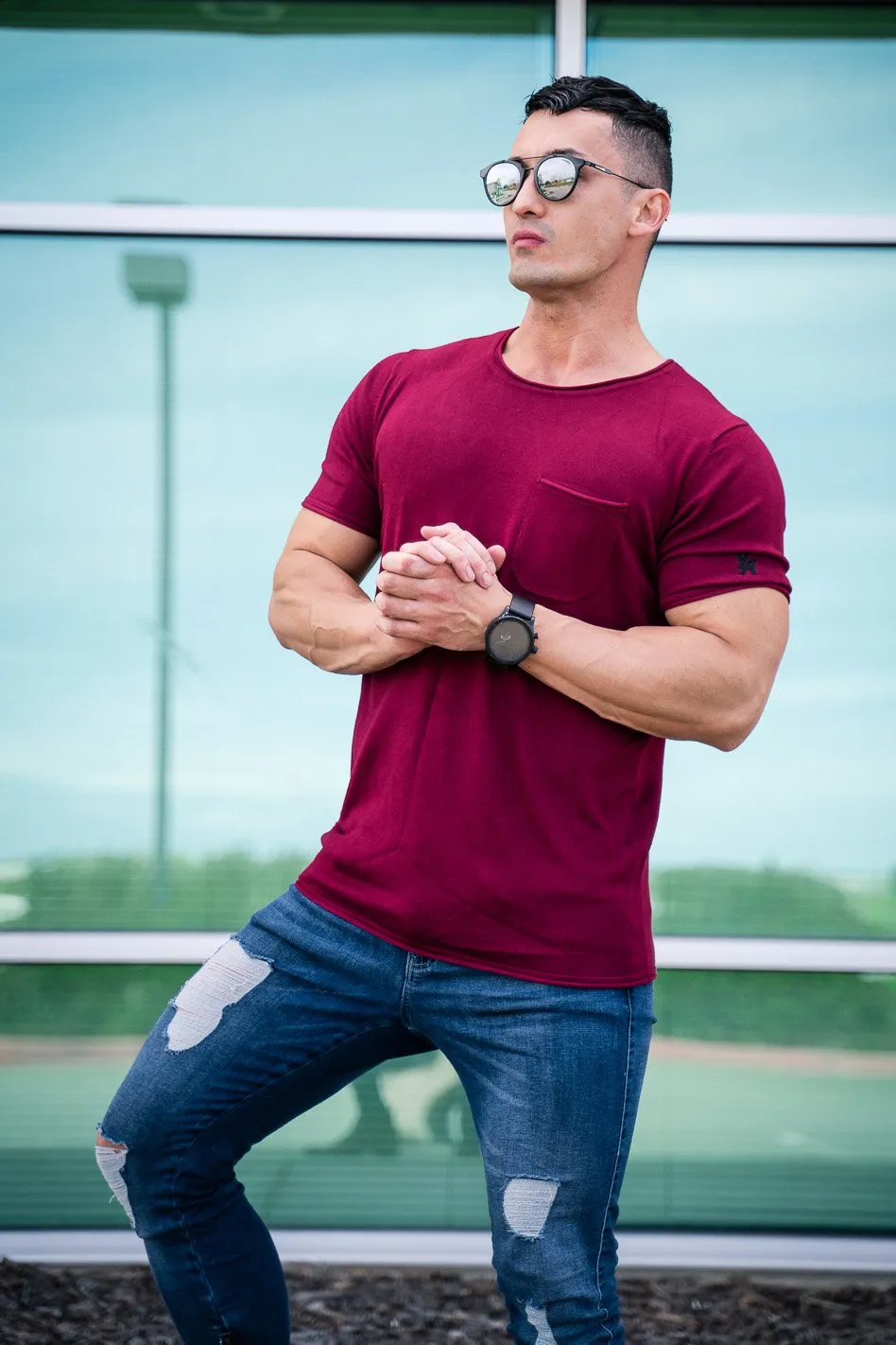 YoungLA Classic Knit Shirt with Pocket 407