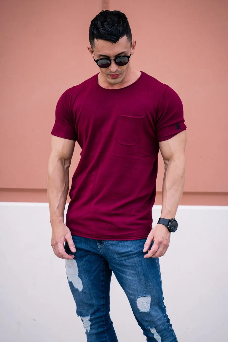 YoungLA Classic Knit Shirt with Pocket 407