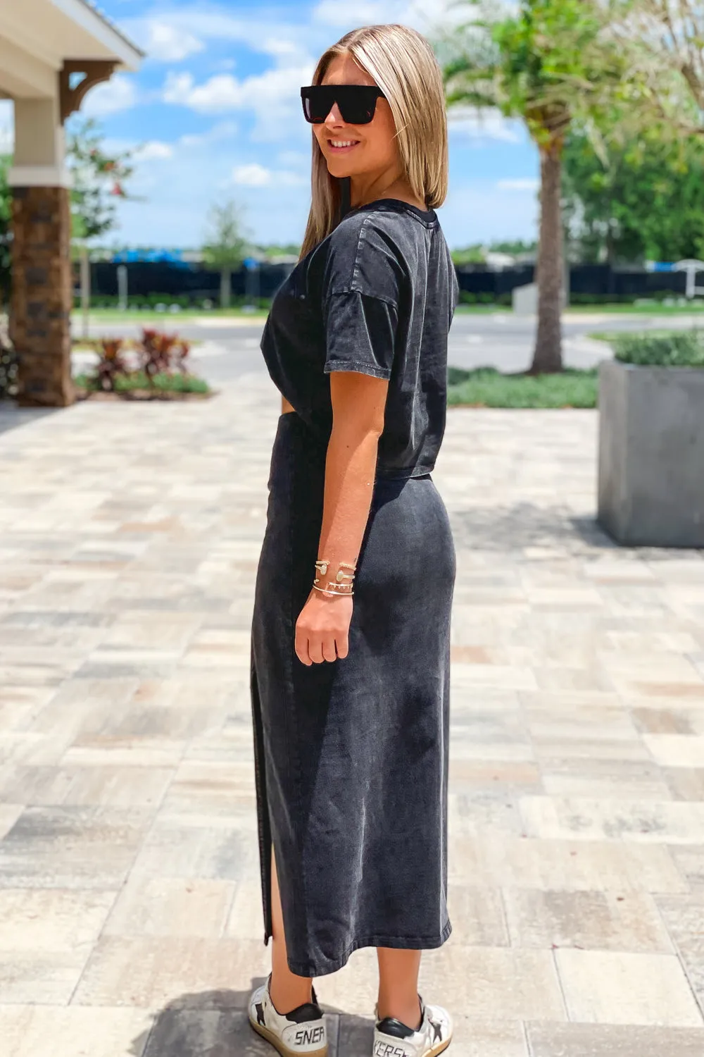 Z Supply: Shilo Knit Skirt - Black